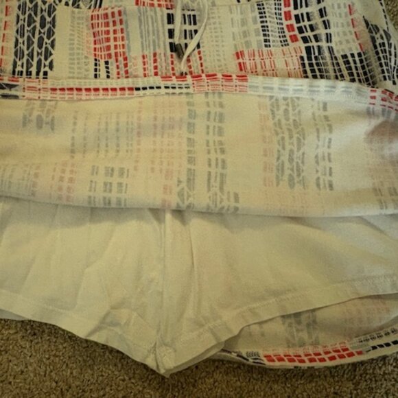 CROFT & BARROW STRETCH WOMEN PATTERNED 100% COTTON SKORT. SZ. L - Picture 2 of 3